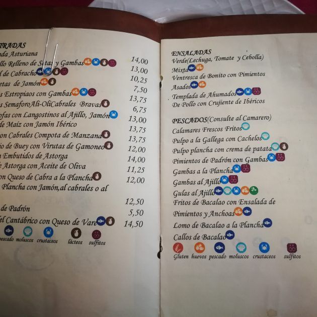 Carta fartuquin - Entradas y ensaladas