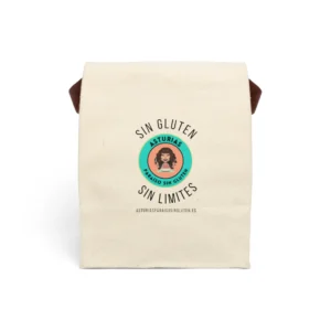 Bolsa de almuerzo de lona con correa